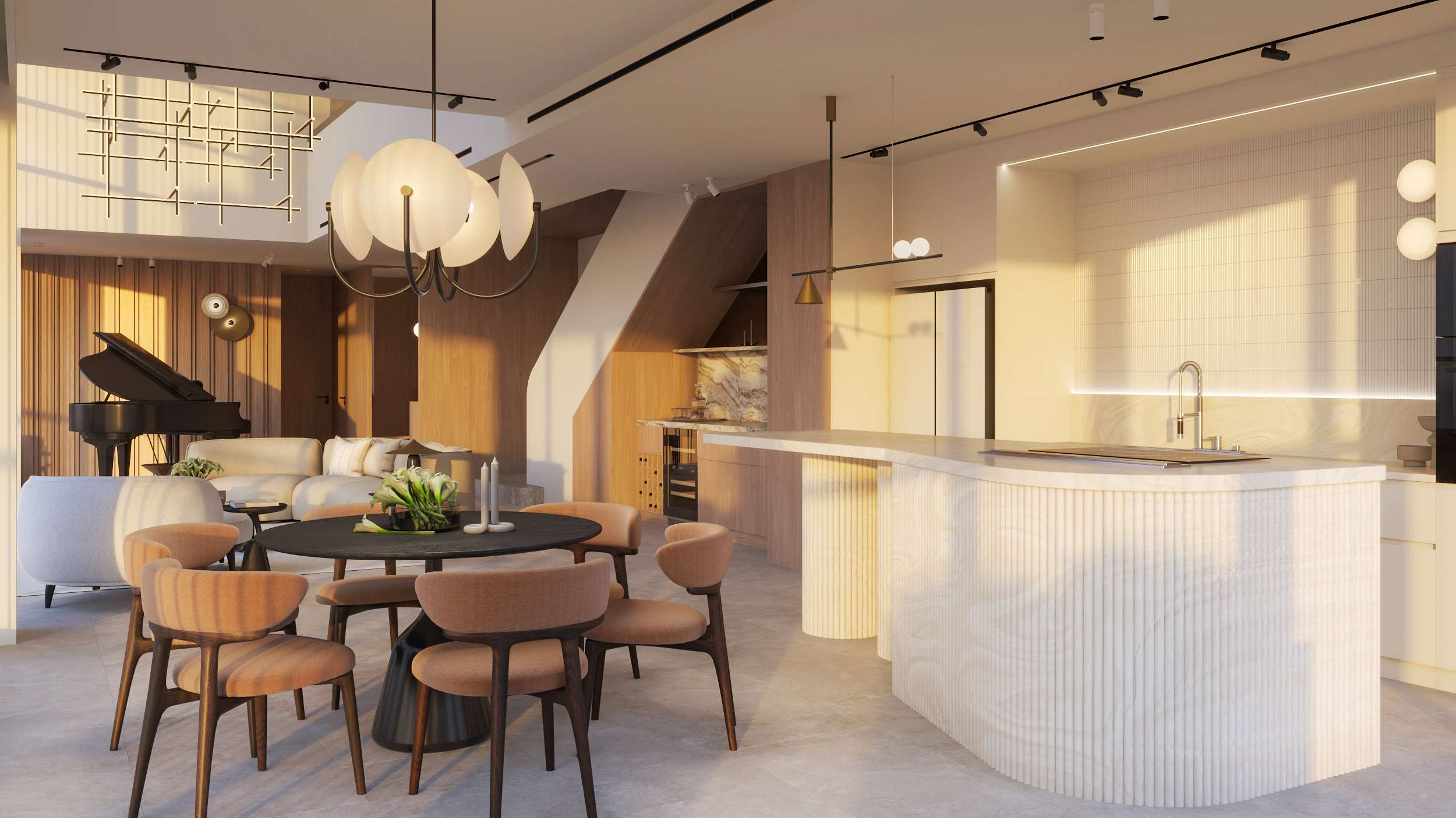 Phối cảnh nhà mẫu Penthouse